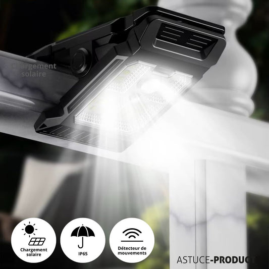 LUMI™ lampe solaire à pince - détecteur de mouvements